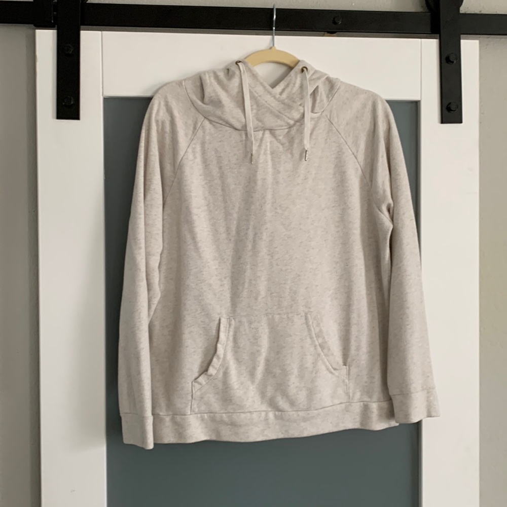 Old Navy Ivory Heather Sweatshirt Hoodie